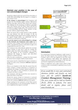 Page 2 of 2 
 
© Hervé Baron and Project Value Delivery, 2014  
Expert 2014-01 rev 0  (http://www.ProjectValueDelivery.com)
M