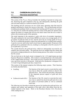 CIL Process Overview for Gold Recovery | PDF | Ph | Hydroxide