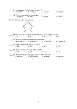Polygon Module Math 7 Math-7 Q3 Module-5 Illustrating-Polygons NHVHS | PDF | Polygon | Triangle
