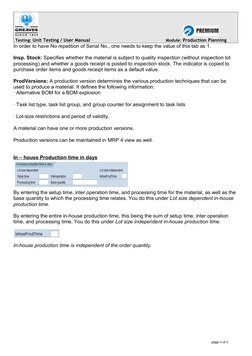 Work Scheduling View in SAP PP | PDF | Unit Testing | Receipt