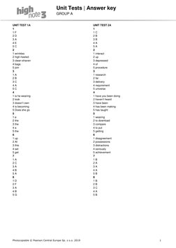 HighNote3 AK U Tests A | PDF