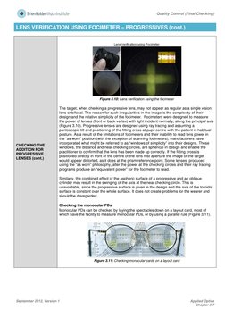 Quality Control (Final Checking) 
 
September 2012, Version 1 
Applied Optics
Chapter 3-7 
 
LENS VERIFICATION USING FOCIME