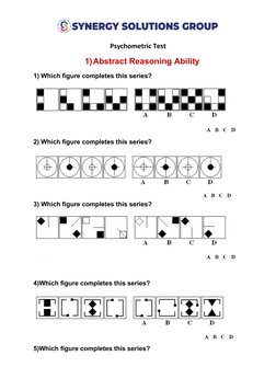 Psychometric Test Sample Questions | PDF | Psychometrics