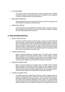 Architect's Scope of Services Overview | PDF | Architect ...