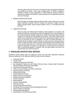 Architect's Scope of Services Overview | PDF | Architect ...