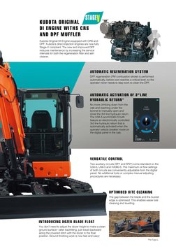 Kubota U50-5, U56-5, KX060-5 Specs | PDF | Manufactured Goods | Vehicles