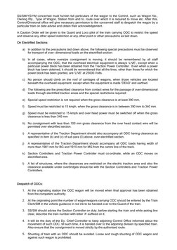 ODC Movement Guidelines in Railways | PDF | Engineering Tolerance ...