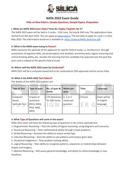 NATA 2022 Exam Guide
FAQs on New Pattern, Sample Questions, Sample Papers, Preparation
I. What are NATA 2022 Exam Dates? How