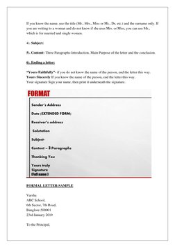Ms In Letter Guide to Writing Formal Letters | PDF | Communication | Human Communication