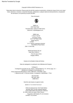 Copyright © 2009 de SAGE Publications, Inc.
Calle Pekín 33 #02-01
SABIO Ltda.
YinRobert K.
1 Oliver's Yard 55