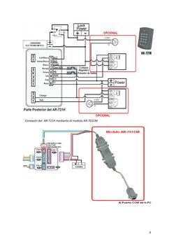  
 
3
 
 
 
 
 
 
 
 
 
 
 
 
 
Conexión del  AR‐721H mediante el modulo AR‐701CM 
 
 
 
 
 
 
 
 
Conexión del AR‐721H con e