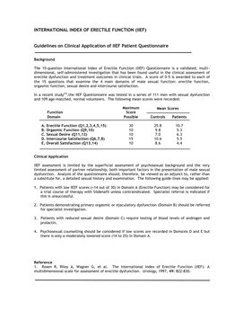 Iief 5 Questionnaire.pdf IIEF Questionnaire for Erectile Dysfunction | PDF | Orgasm | Sexual ...