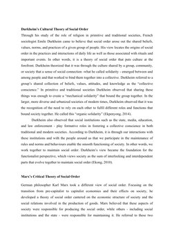 The Concept of Social Order | PDF | Émile Durkheim | Sociology