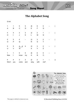 Alphabet Song Sheet Music and Lyrics | PDF