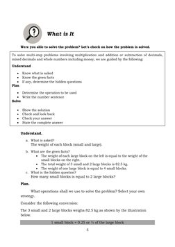 Multi-Step Decimal Problem Solving | PDF | Weight | Learning