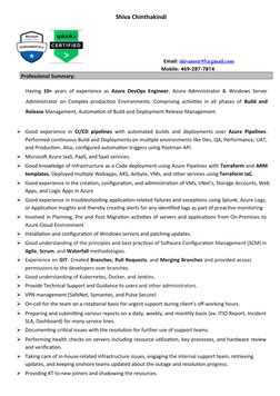 Shiva Chinthakindi
  
 Email: shivamstr95@gmail.com (mailto:shivamstr95@gmail.com)