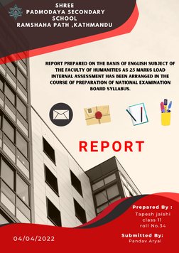 Submitted By:
Pandav Aryal
Prepared By :
Tapesh jaishi
class 11 
roll No.34
04/04/2022
SHREE
 PADMODAYA SECONDARY
SCHOOL
RAMS
