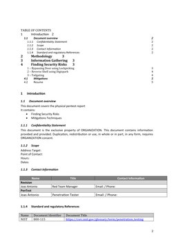Physical Penetration Testing Report | PDF | Penetration Test | Computer ...