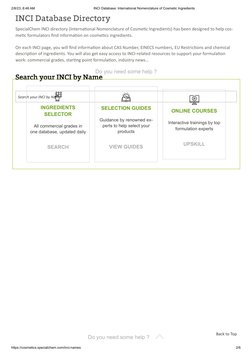 Form Inci INCI Database for Cosmetic Ingredients | PDF | Chemical Substances ...