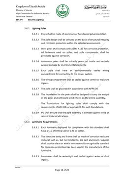 HCIS Security Lighting Standards | PDF | Lighting | Manufactured Goods