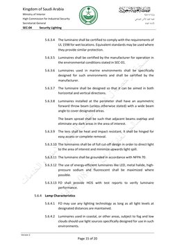 HCIS Security Lighting Standards | PDF | Lighting | Manufactured Goods