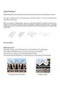 5.Hyped folding plates:
Hyped folding plates are used exclusively for tent-shed roofs and cooling towers in thermal power sta