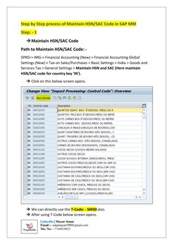 Maintaining HSN/SAC Codes in SAP MM | PDF | Economies
