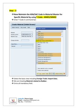 Maintaining HSN/SAC Codes in SAP MM | PDF | Economies