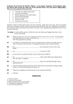 Dialogue Completion Exercises for English | PDF