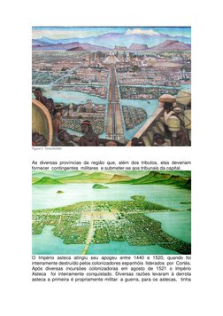 Figura 1  Tenochtitlán 
 
As  diversas  províncias  da  região  que,  além  dos  tributos,  elas  deveriam  
fornecer  cont