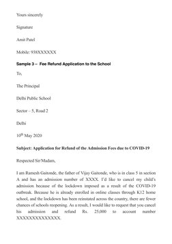 Fee Refund Application Guide | PDF | Fee