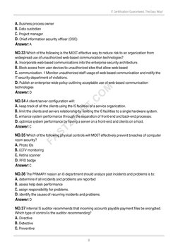 CISA Exam Practice Questions and Answers | PDF | Audit