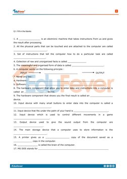 21
Session 2012-
201 3 
Worksheet No. 1 
 
 
 
 
                                        Subject : Computer 
Name ……………………………