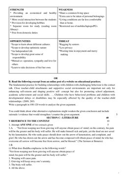 STRENGTH 
* Providing an economical and healthy 
environment 
* More social interaction between the students 
* Provision