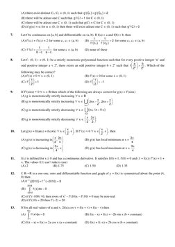 (A) there exist distinct C1, C2 ∈ (0, 1) such that 
(
)
(
)
1
2
g' C
g' C
2
+
=
 
 
(B) there will be atleast one C such th