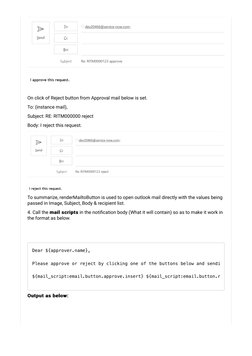 Approve-Reject Button in Approval Notification - IT Service Management ...
