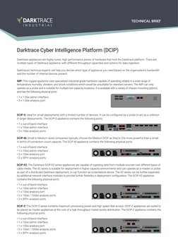 Darktrace Appliance Specifications Guide | PDF | Computer Network ...