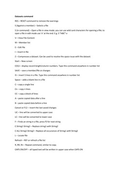 Mainframe Commands Cheat Sheet | PDF | Computing | Software