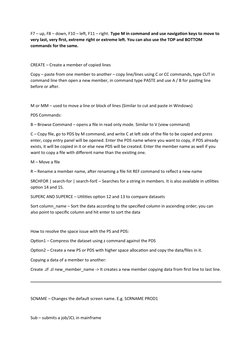 Mainframe Prompt Mainframe Commands Cheat Sheet | PDF | Computing | Software