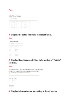 Student Table Creation and Management | PDF | Technology & Engineering