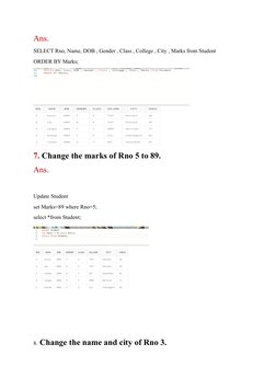 Student Table Creation and Management | PDF | Technology & Engineering