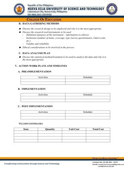 DepEd Action Research Proposal Format | PDF | Data | Innovation