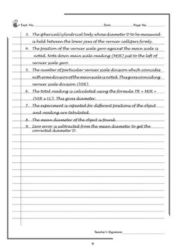 Class 11 Physics Practical Record Guide | PDF | Pendulum | Thermal ...