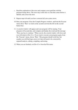Dev-C++ Beginner's Coding Guide | PDF | Computer Program | Programming