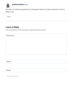 Sharepoint Developer Interview Questions Top 10 SharePoint Interview Questions and Answers | PDF | Share Point ...