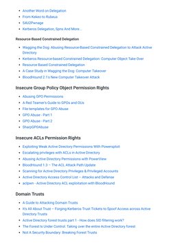 Another Word on Delegation (https://www.harmj0y.net/blog/redteaming/another-word-on-delegation/)
From Kekeo to Rubeus (https: