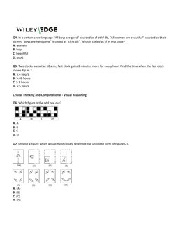 Q4. In a certain code language “All boys are good” is coded as cf bt kf db, “All women are beautiful” is coded as bt st