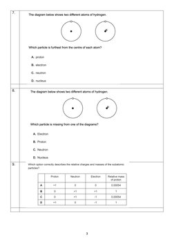 Grade 8 Atomic Structure Revision Guide | PDF | Atoms | Ion