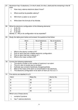 Grade 8 Atomic Structure Revision Guide | PDF | Atoms | Ion