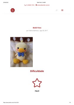 (https://www.amibr.com.br/)(https://i.imgur.com/1GAnkxb.jpg)20/06/2020
Bebê Pato | AmiBR
https://www.amibr.com.br/?p=3370
1